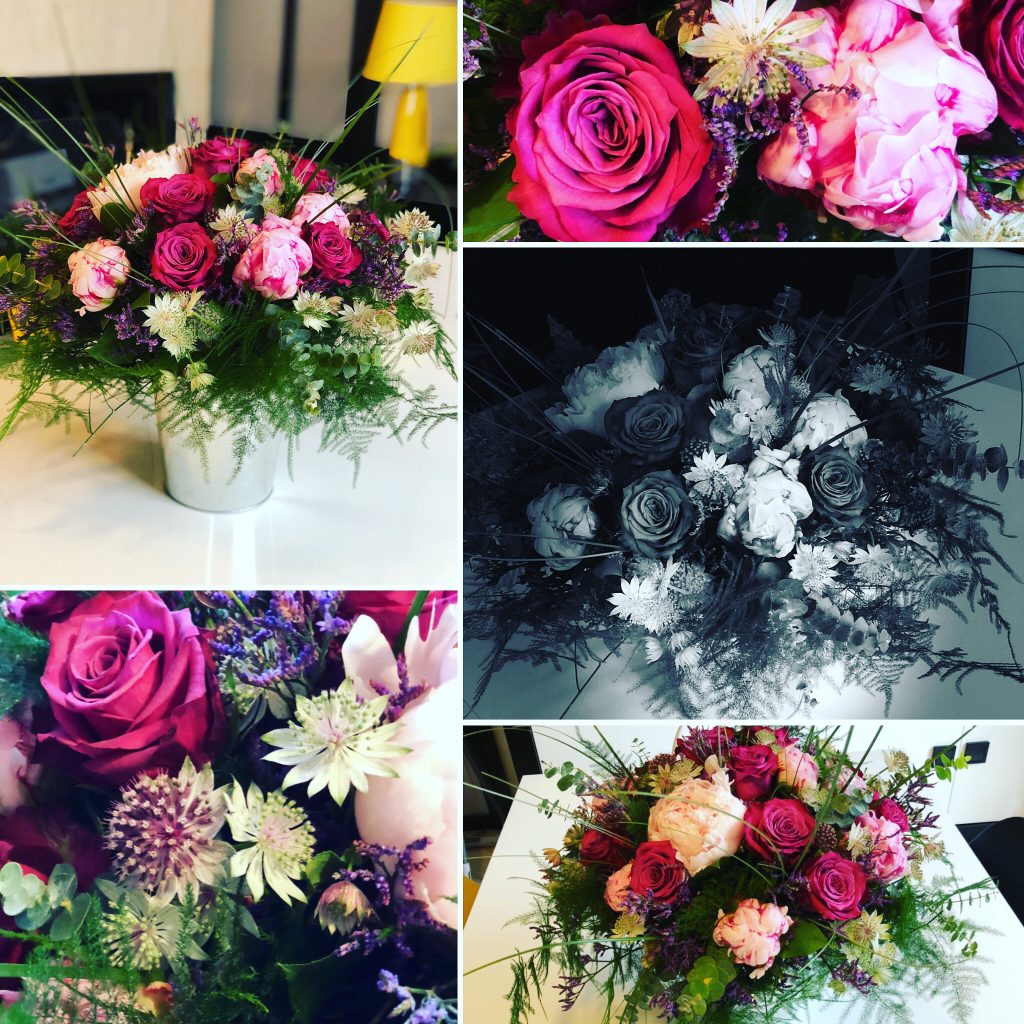 Sélection de bouquets colorés réalisés par Jantzen Fleurs à Aubière